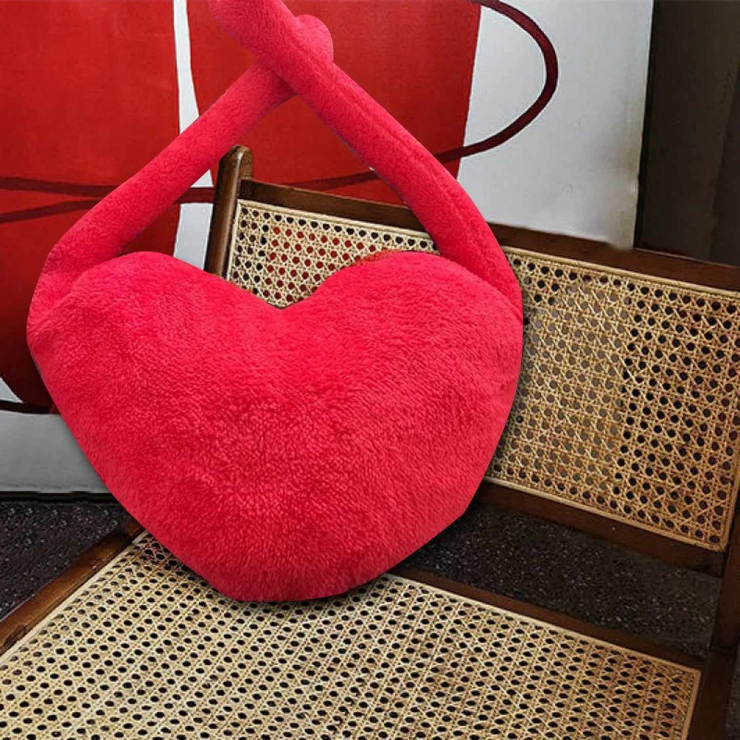 100% Bamboo Fiber Decorative Love Pillow – Luxurious Valentine's Day Gift for Couples, Friends, and Home Décor - Home Fads