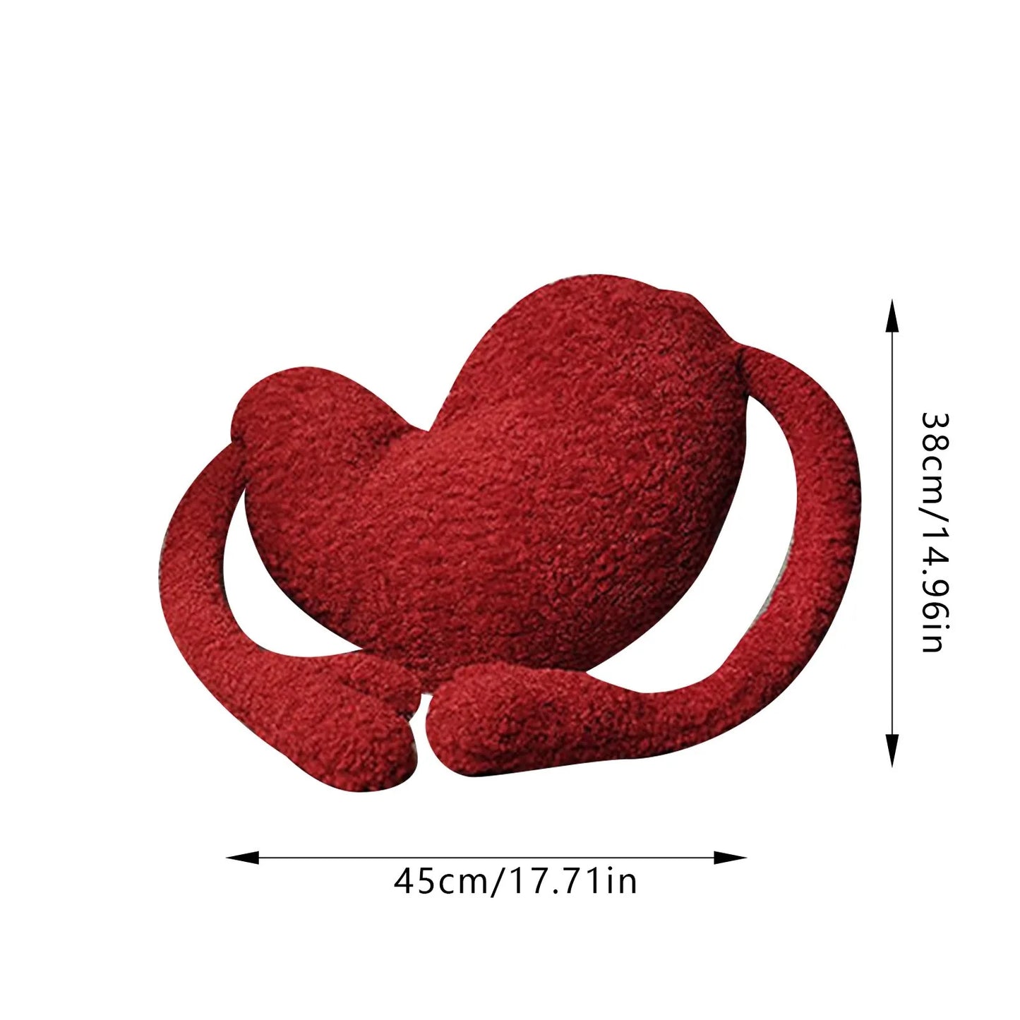 100% Bamboo Fiber Decorative Love Pillow – Luxurious Valentine's Day Gift for Couples, Friends, and Home Décor - Home Fads