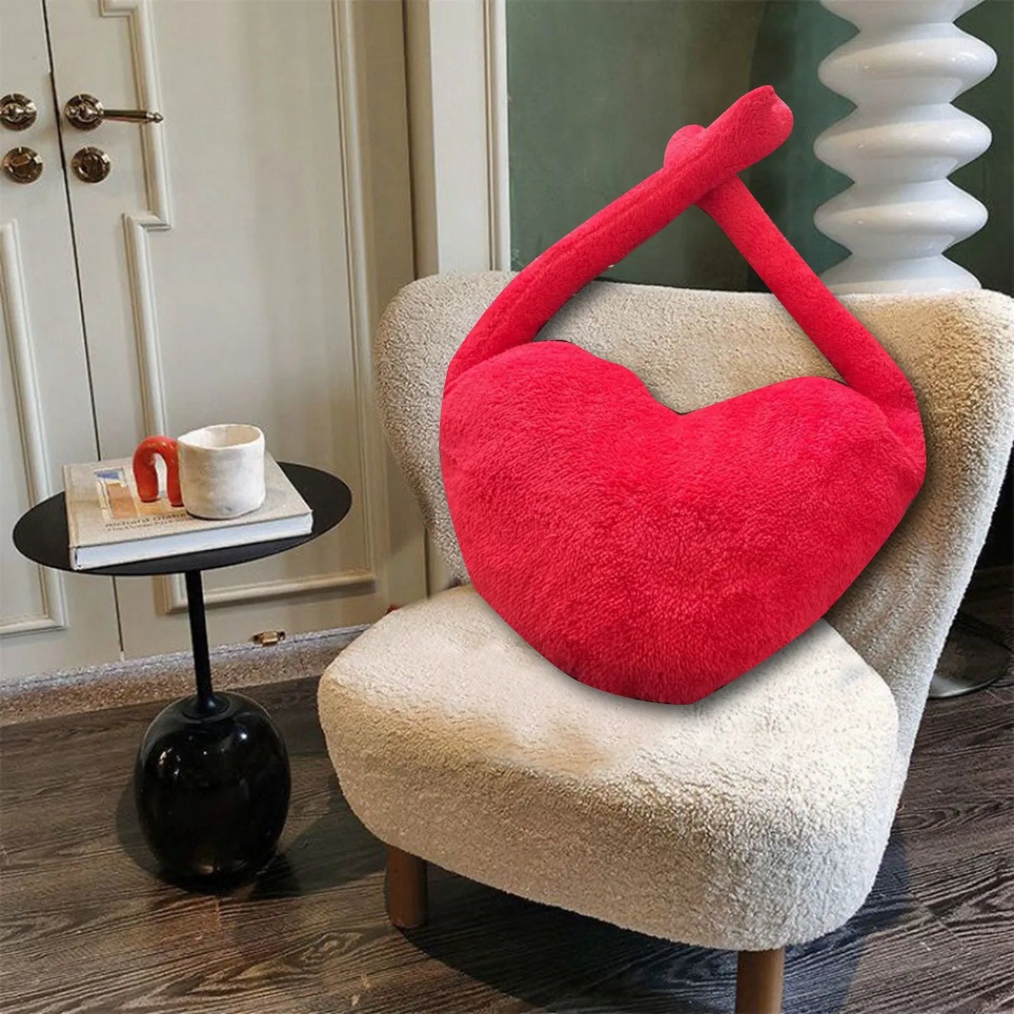 100% Bamboo Fiber Decorative Love Pillow – Luxurious Valentine's Day Gift for Couples, Friends, and Home Décor - Home Fads