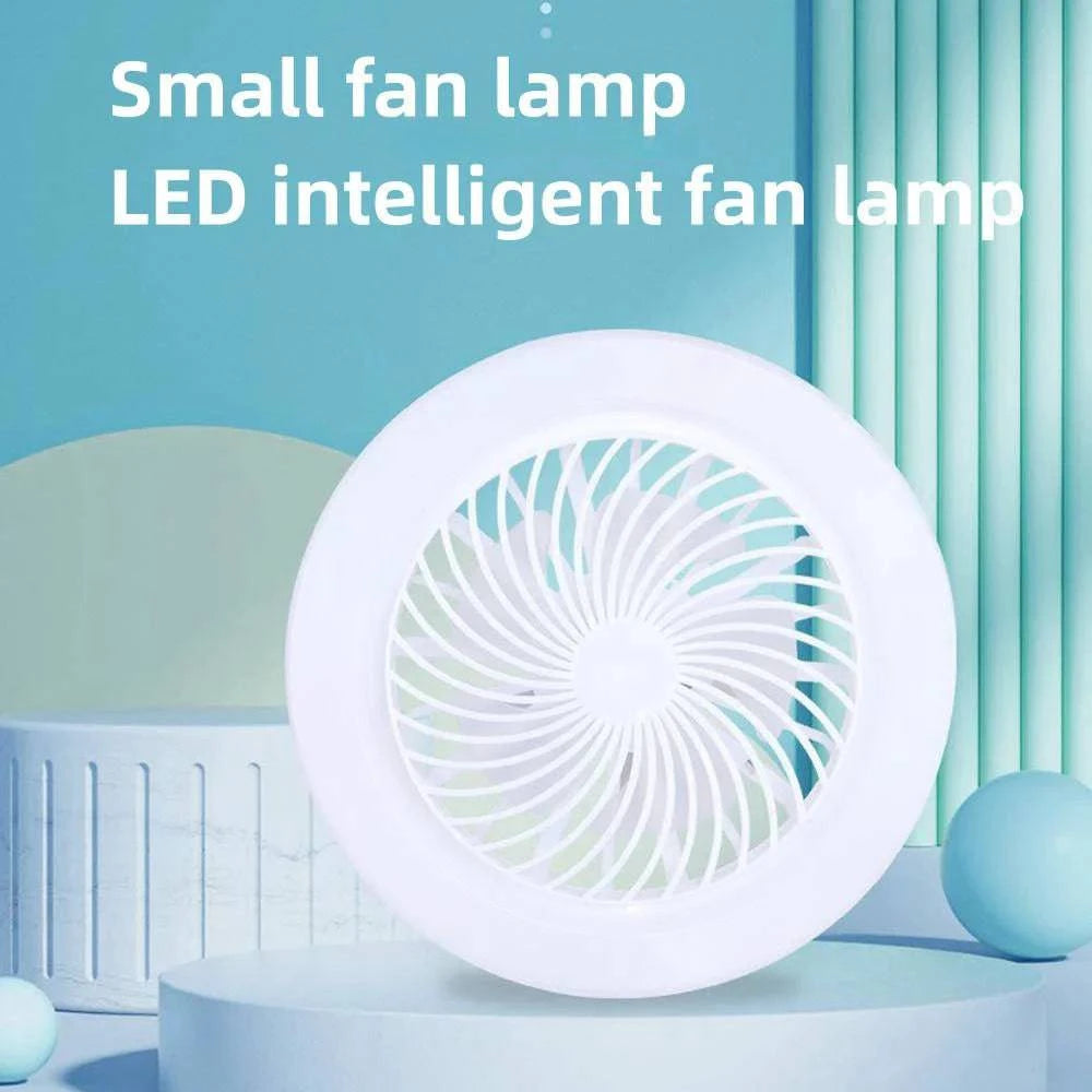 2-in-1 Dimmable LED Ceiling Fan Light with Remote Control – Three-Speed Modes & E27 Screw Base - Home Fads