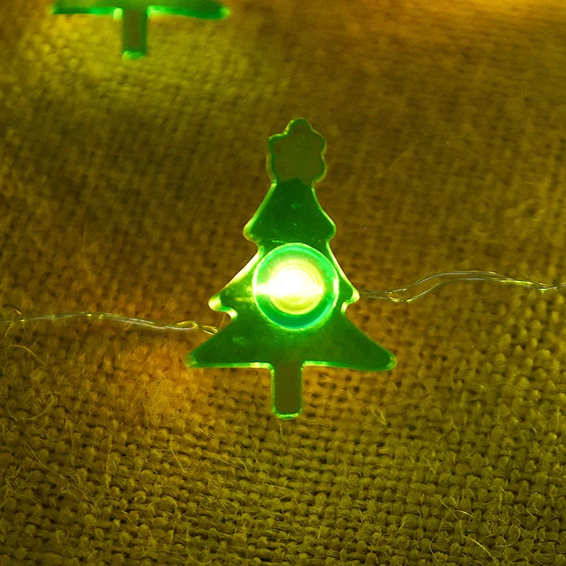 2M 20LED Festive Light String – Decorative LED Lights Featuring Snowflakes, Candy Canes, Snowmen, and More - Home Fads