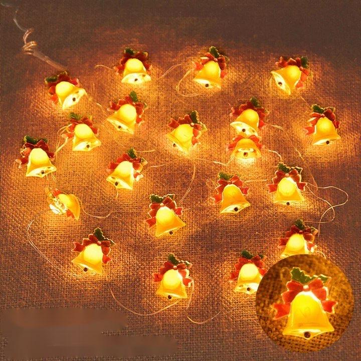 2M 20LED Festive Light String – Decorative LED Lights Featuring Snowflakes, Candy Canes, Snowmen, and More - Home Fads