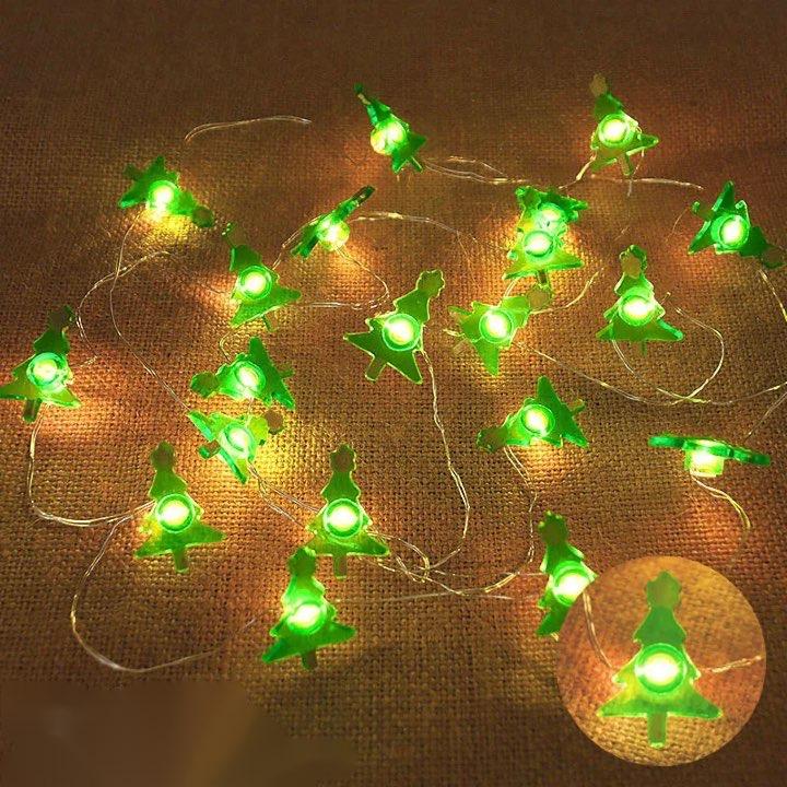2M 20LED Festive Light String – Decorative LED Lights Featuring Snowflakes, Candy Canes, Snowmen, and More - Home Fads