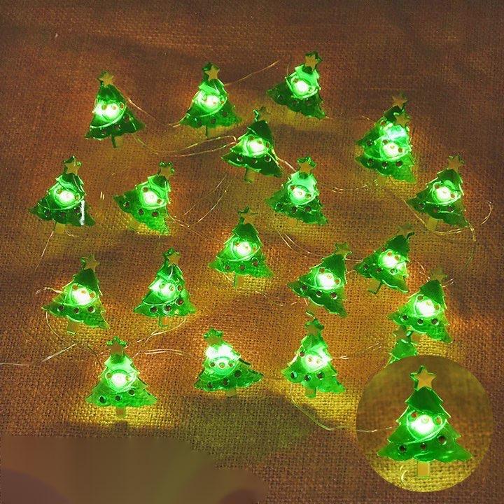 2M 20LED Festive Light String – Decorative LED Lights Featuring Snowflakes, Candy Canes, Snowmen, and More - Home Fads