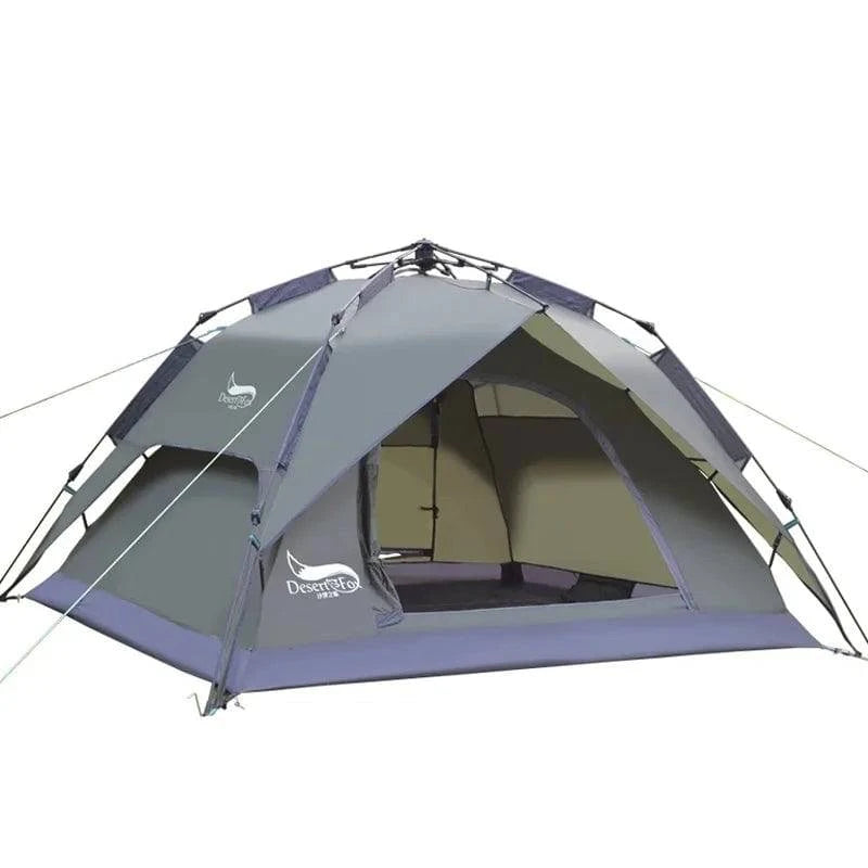 3-4 Person Family Camping Tent - Automatic Pop-up for Beach, Hiking, and Travel - Home Fads