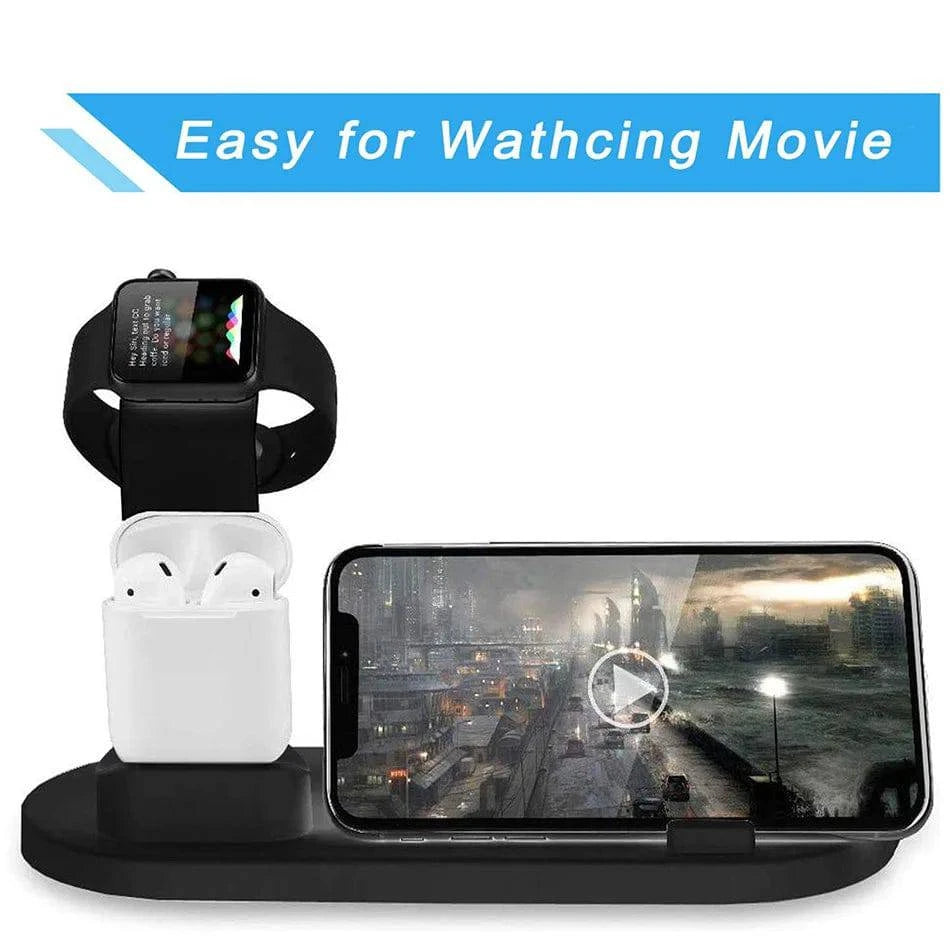 30W Wireless Charger Stand for iPhone 11 12 13 14 Pro Max, Apple Watch, Air Pods, Samsung Galaxy, LG, Huawei - Fast Charging Dock Station - Home Fads