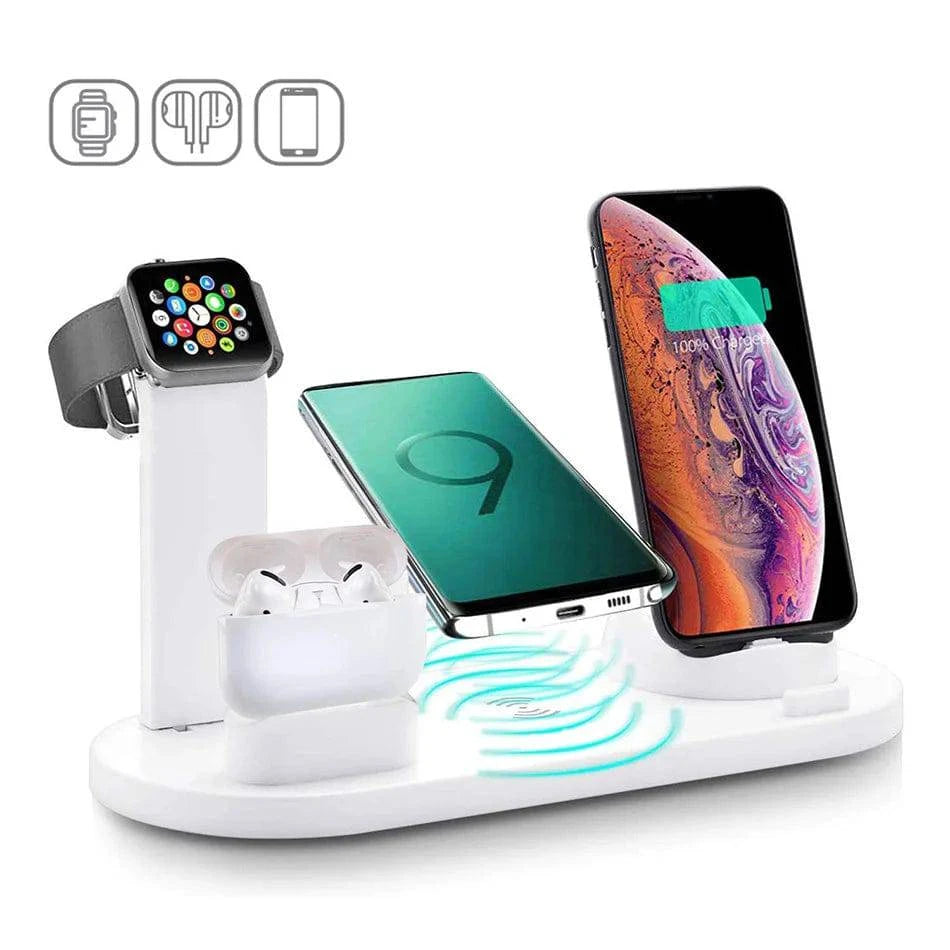 30W Wireless Charger Stand for iPhone 11 12 13 14 Pro Max, Apple Watch, Air Pods, Samsung Galaxy, LG, Huawei - Fast Charging Dock Station - Home Fads