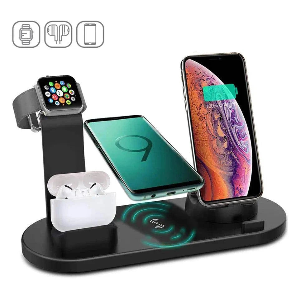 30W Wireless Charger Stand for iPhone 11 12 13 14 Pro Max, Apple Watch, Air Pods, Samsung Galaxy, LG, Huawei - Fast Charging Dock Station - Home Fads
