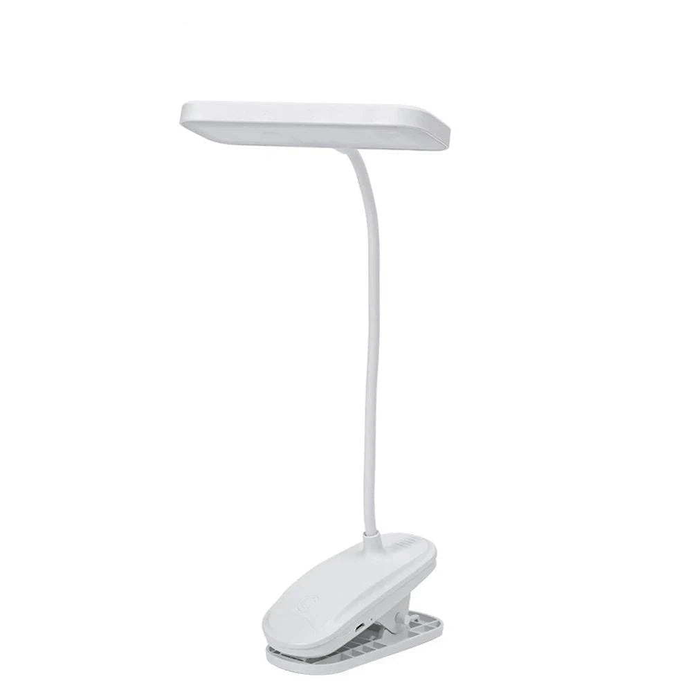360° Flexible Clip-on LED Desk Lamp USB Rechargeable - Ideal for Bedroom, Study, Reading, Office, and Work - Home Fads