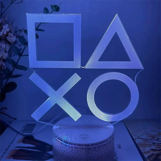 3D Illusion LED Gaming RGB Lamp - USB Powered Night Lights for Gaming Room - Children's Bedroom Lamp - Home Fads