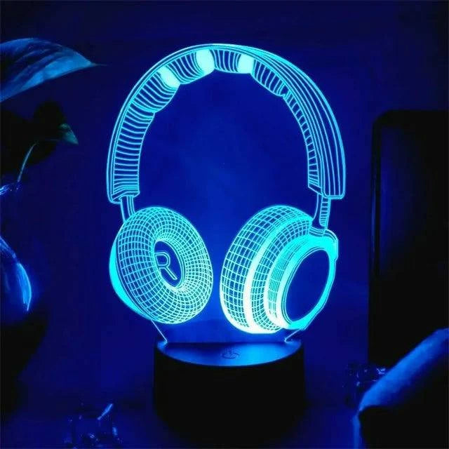 3D Illusion LED Gaming RGB Lamp - USB Powered Night Lights for Gaming Room - Children's Bedroom Lamp - Home Fads