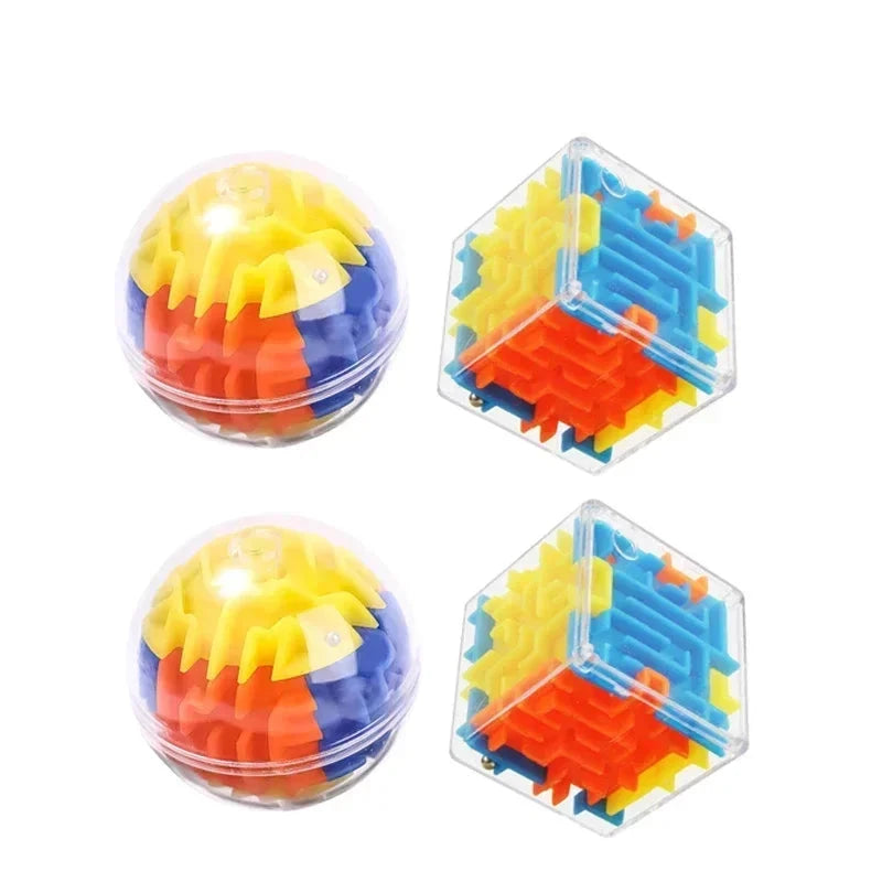3D Maze Puzzle Cube – Transparent Six-Sided Speed Cube for Stress Relief and Cognitive Development – Fun Maze Toy for Kids and Adults - Home Fads
