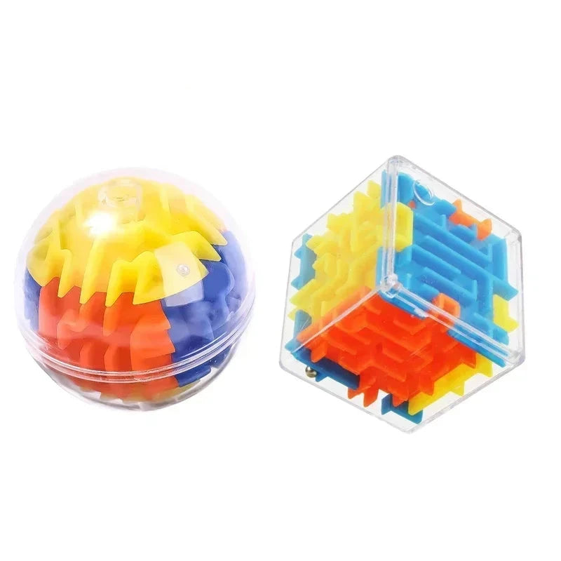 3D Maze Puzzle Cube – Transparent Six-Sided Speed Cube for Stress Relief and Cognitive Development – Fun Maze Toy for Kids and Adults - Home Fads