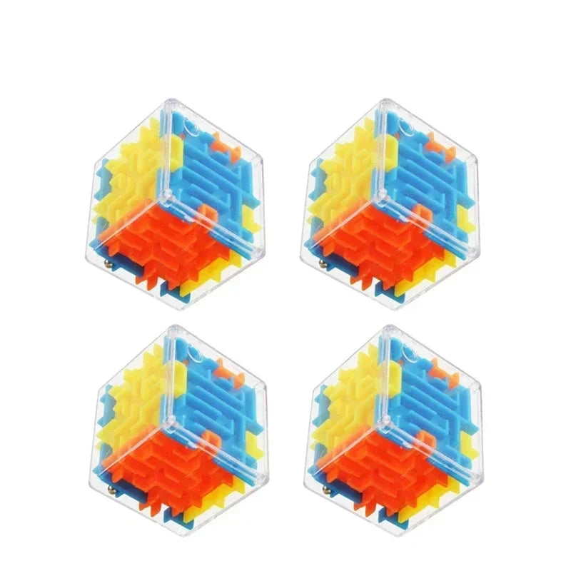 3D Maze Puzzle Cube – Transparent Six-Sided Speed Cube for Stress Relief and Cognitive Development – Fun Maze Toy for Kids and Adults - Home Fads