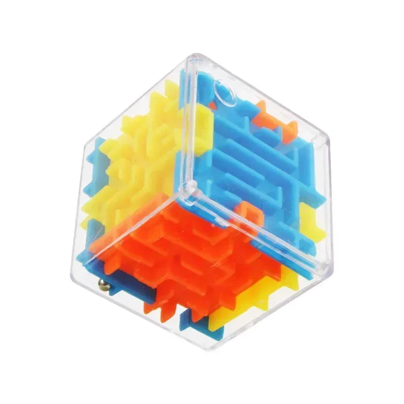 3D Maze Puzzle Cube – Transparent Six-Sided Speed Cube for Stress Relief and Cognitive Development – Fun Maze Toy for Kids and Adults - Home Fads
