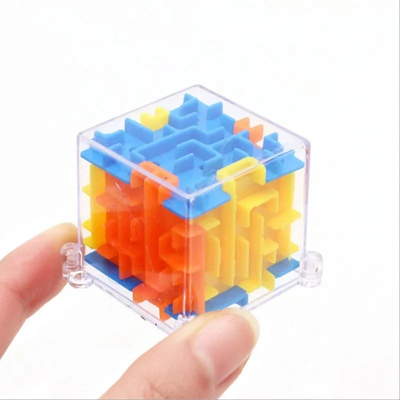 3D Maze Puzzle Cube – Transparent Six-Sided Speed Cube for Stress Relief and Cognitive Development – Fun Maze Toy for Kids and Adults - Home Fads