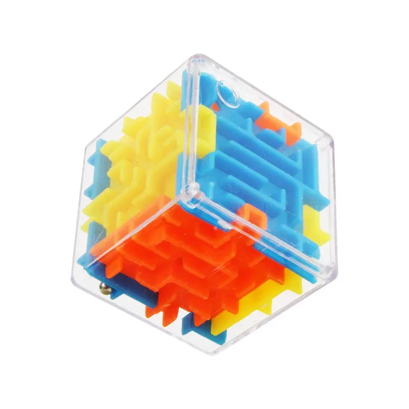 3D Maze Puzzle Cube – Transparent Six-Sided Speed Cube for Stress Relief and Cognitive Development – Fun Maze Toy for Kids and Adults - Home Fads