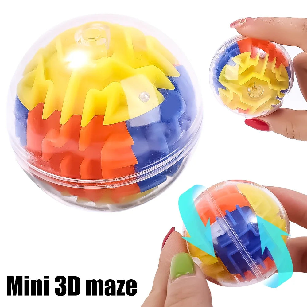 3D Maze Puzzle Cube – Transparent Six-Sided Speed Cube for Stress Relief and Cognitive Development – Fun Maze Toy for Kids and Adults - Home Fads
