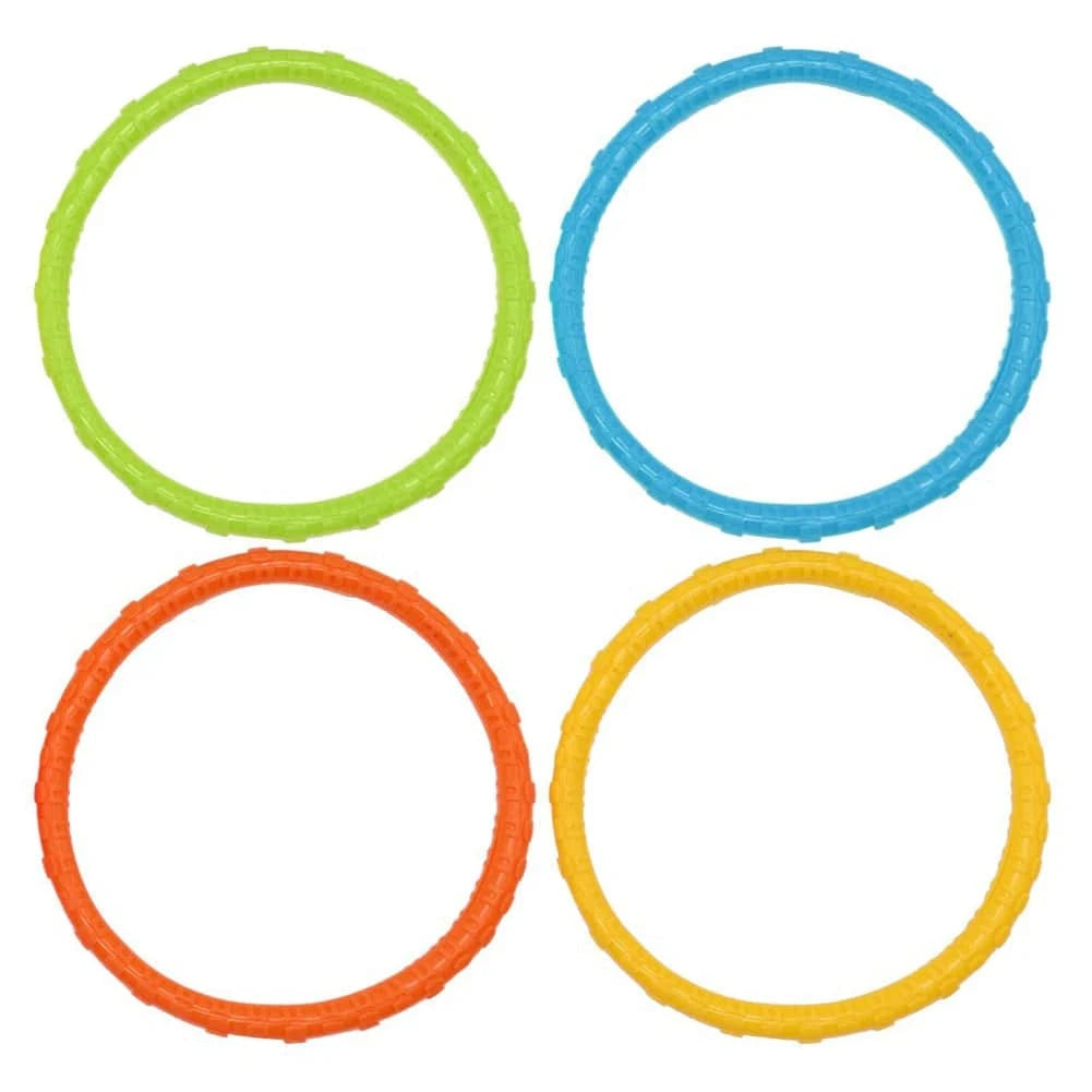 4-Piece Summer Pool Diving Toys Set - Multicolor Swim Dive Toy Set for Creative Underwater Fun (Choose from Torpedoes, Rods, Rings, or Soft Spheres) - Home Fads