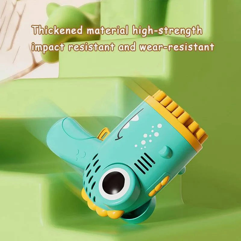 40-Hole Dinosaur Bubble Machine for Kids - Handheld Bubble Gun for Outdoor Fun - Home Fads
