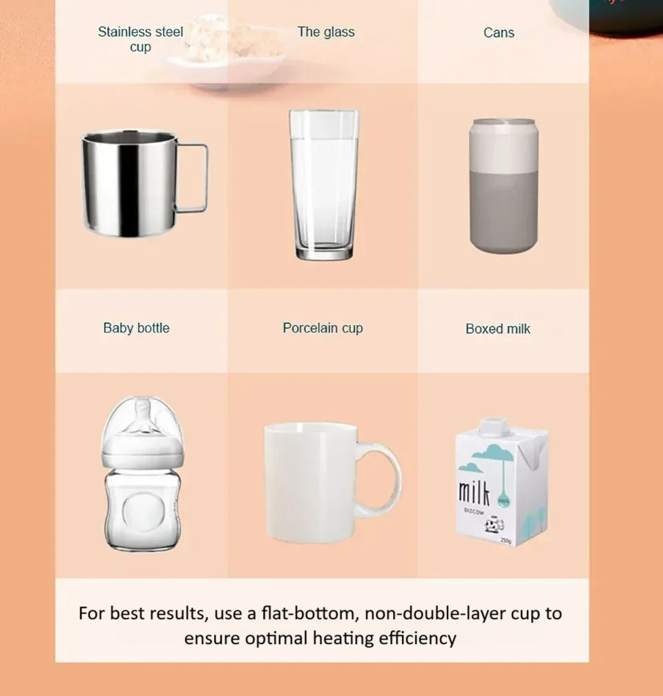 55°C Smart Mug Set – USB-Powered Heated Saucer with Ceramic Mug, Lid & Spoon – Ideal for Home & Office - Home Fads
