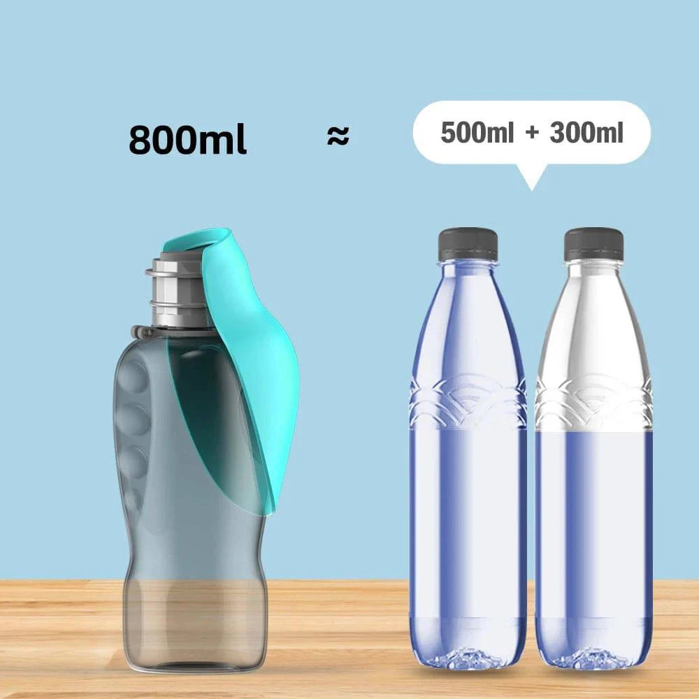 800ml Dog Water Bottle: Portable Drinking Solution for Dogs of All Sizes - Essential Outdoor Pet Accessory - Home Fads