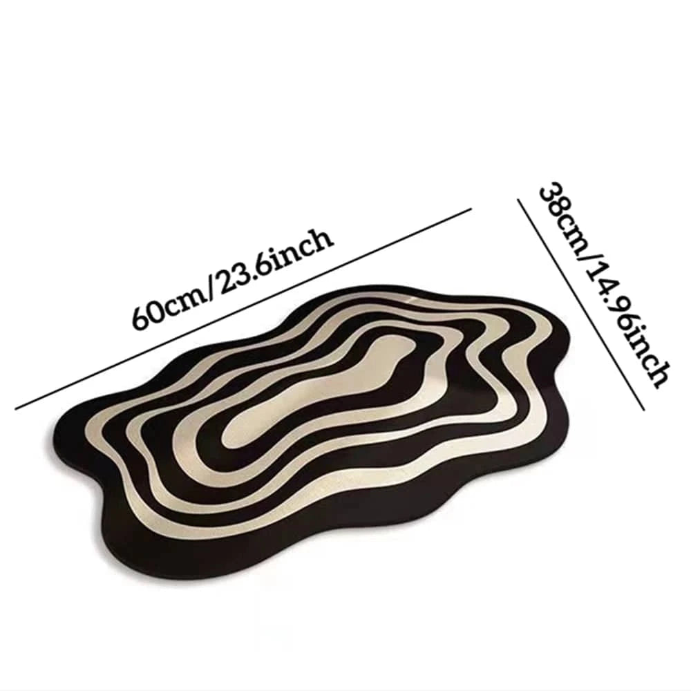 Absorbent Non-Slip Bathroom Mat with Quick-Drying Feature - Bathroom Mat: A Refined Shower Rug for Home Use - Home Fads