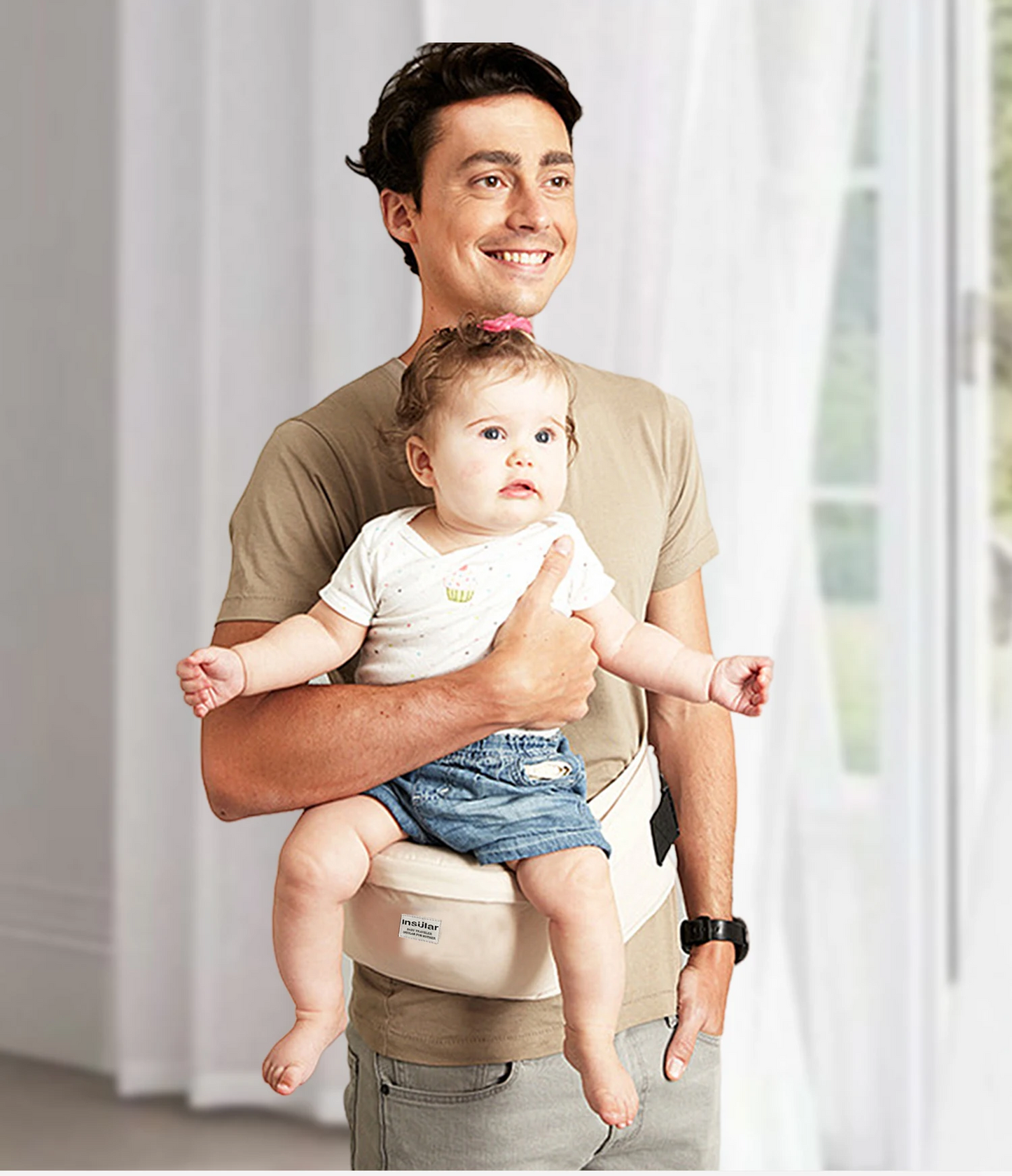 Adjustable Baby Carrier with Waist Stool – Ergonomic Hip Seat Sling for Infants and Toddlers, Front & Face-to-Face Positions - Home Fads