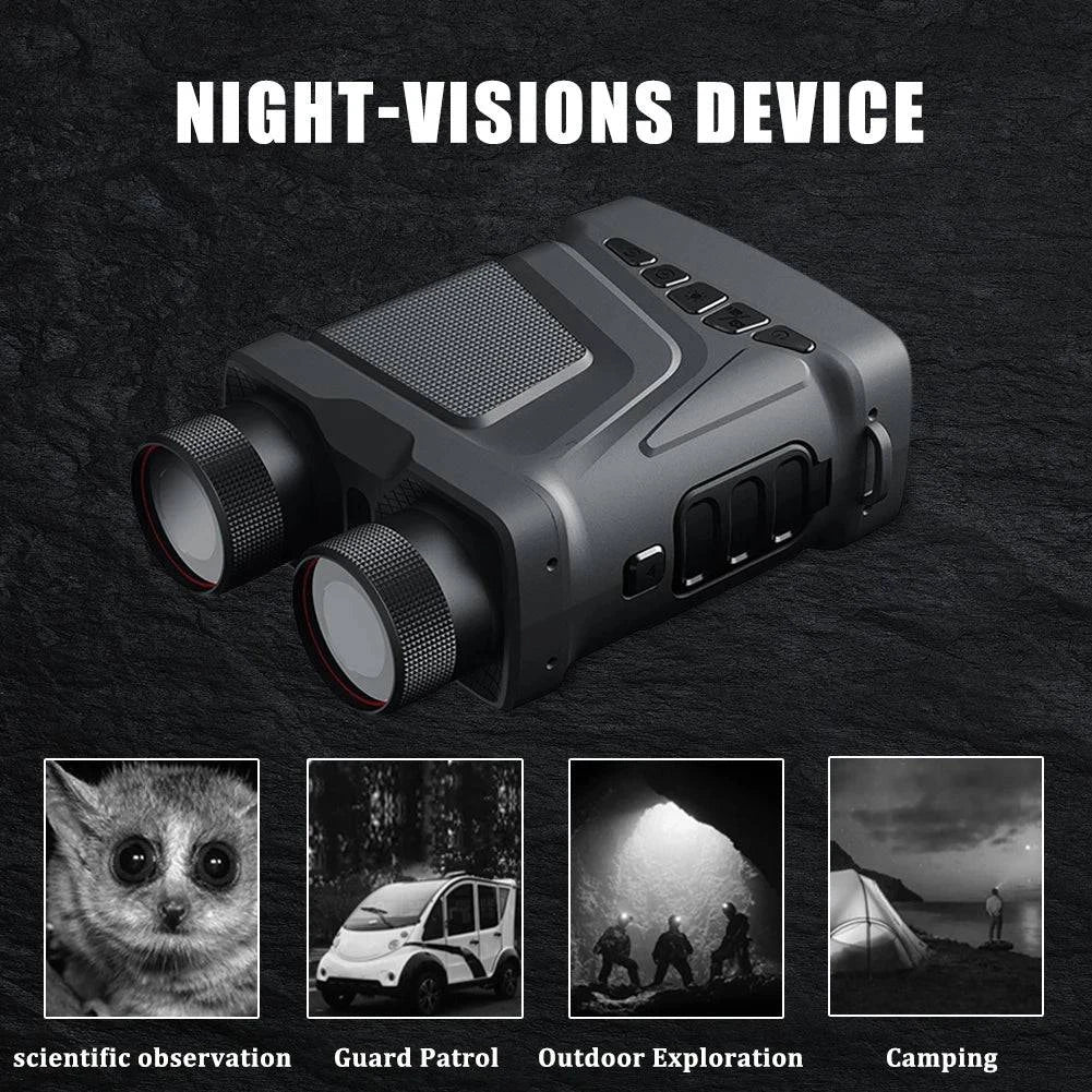 Advanced Digital Infrared Night Vision Binoculars with 5X Zoom for Professional Hunting and Camping - Reliable 300M Night Vision Device - Home Fads