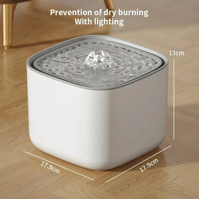 Automatic 3L Cat Water Fountain with Recirculating Filter and Large Capacity - USB Electric Mute Design - Home Fads