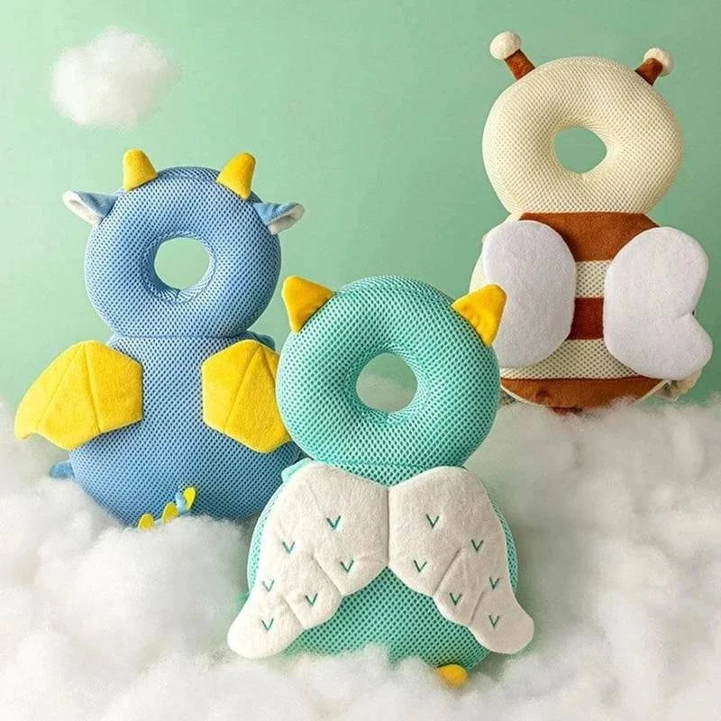 Baby Head Protector Backpack Pillow - Soft PP Cotton Safety Cushion for Toddlers (1-3 Years) - Adorable Cartoon Designs - Home Fads