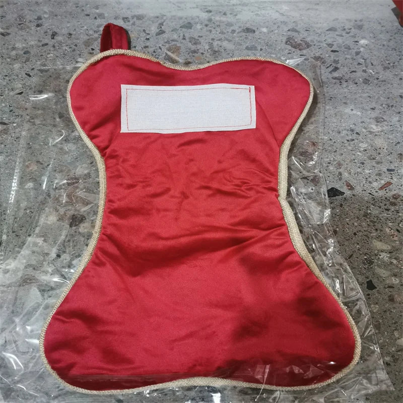 Bone-Shaped Pet Christmas Stocking – Holiday Candy Bag for Home Décor and Seasonal Gifts - Home Fads