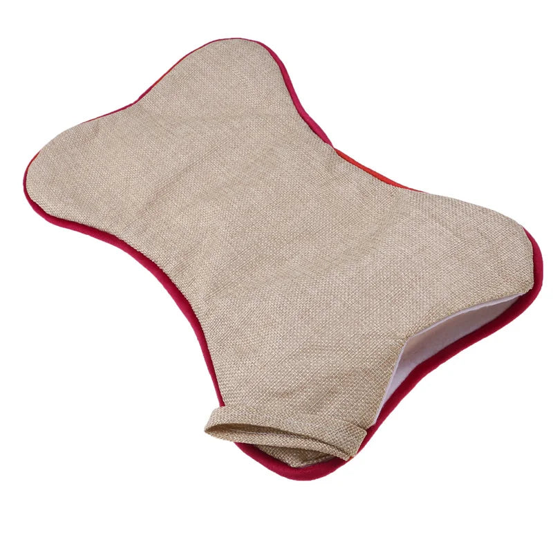 Bone-Shaped Pet Christmas Stocking – Holiday Candy Bag for Home Décor and Seasonal Gifts - Home Fads