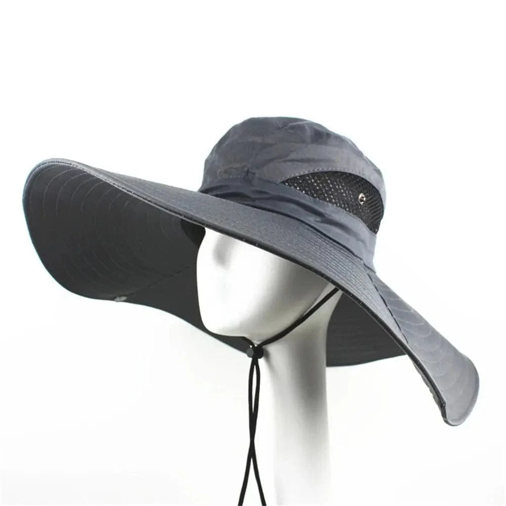 Breathable Cotton Sun Fisherman Hat with Wide Visor Brim for Men and Women - Perfect for Beach, Hiking, Fishing, and Outdoor Adventures - Home Fads