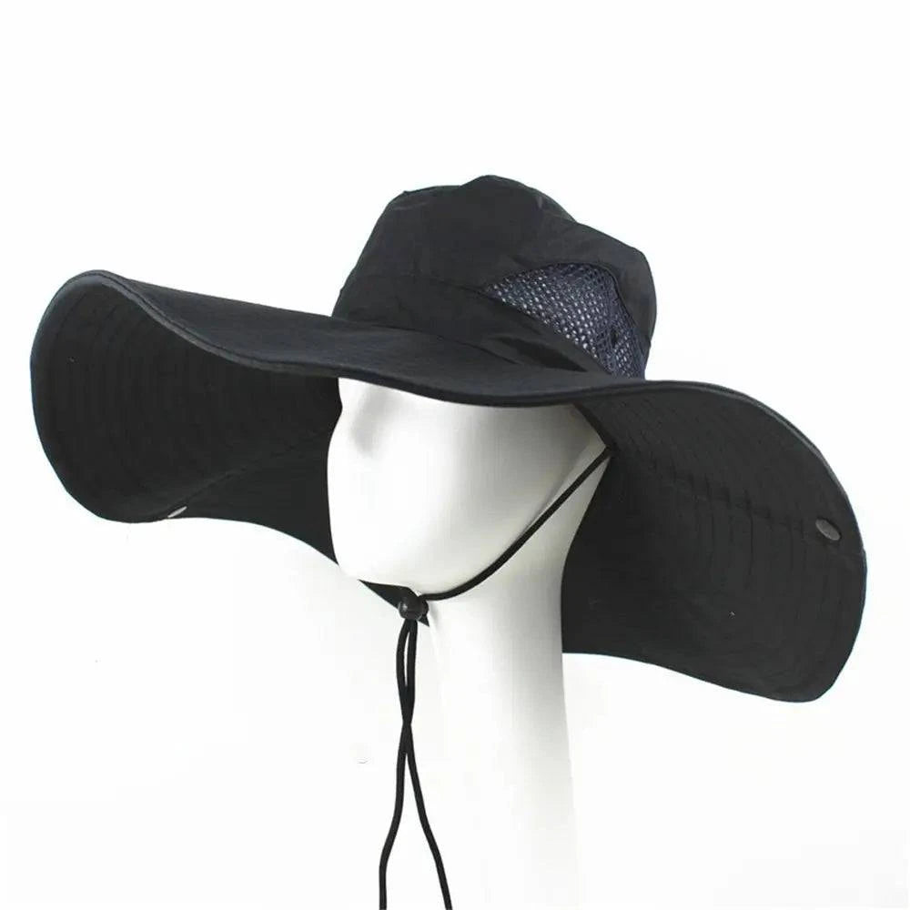 Breathable Cotton Sun Fisherman Hat with Wide Visor Brim for Men and Women - Perfect for Beach, Hiking, Fishing, and Outdoor Adventures - Home Fads
