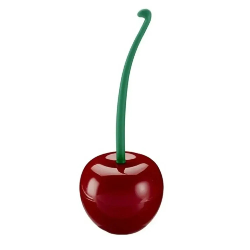 Cherry-Shaped Toilet Brush and Holder Set – Stylish Bathroom Accessory with High-Quality Thick Brush Head and Anti-Slip Handle - Home Fads