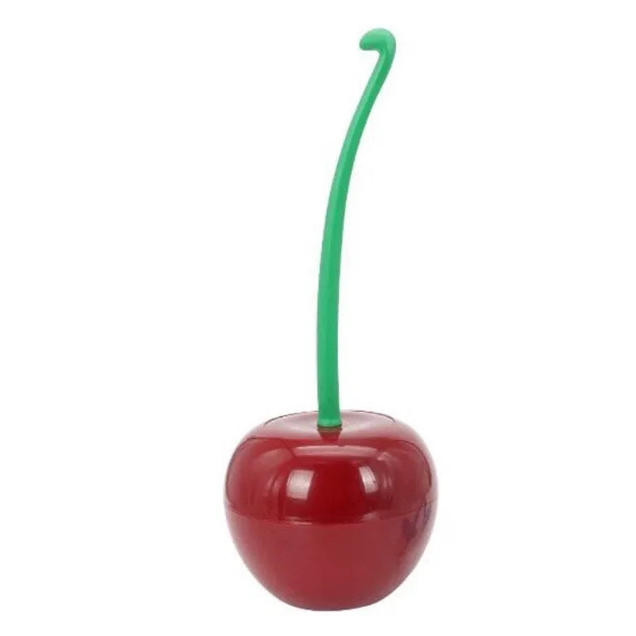 Cherry-Shaped Toilet Brush and Holder Set – Stylish Bathroom Accessory with High-Quality Thick Brush Head and Anti-Slip Handle - Home Fads