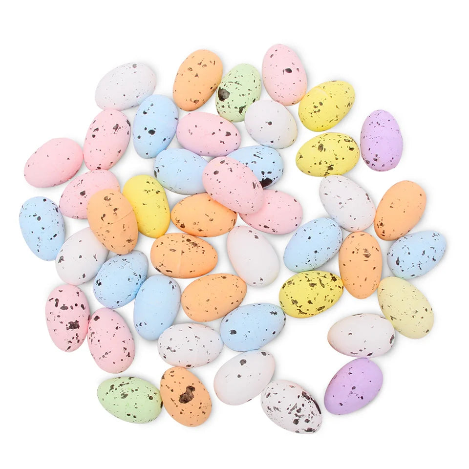 Decorative Foam Egg Ornaments – Set of 20/50 Pieces for Stylish DIY Decor and Craft Projects - Home Fads