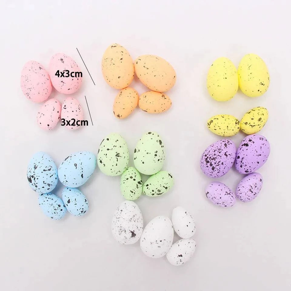 Decorative Foam Egg Ornaments – Set of 20/50 Pieces for Stylish DIY Decor and Craft Projects - Home Fads