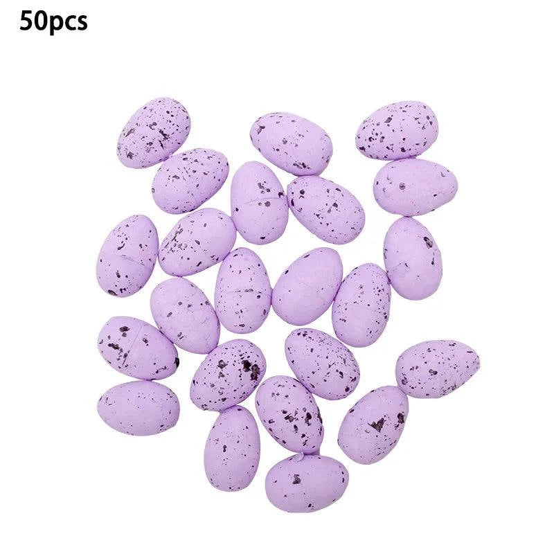 Decorative Foam Egg Ornaments – Set of 20/50 Pieces for Stylish DIY Decor and Craft Projects - Home Fads