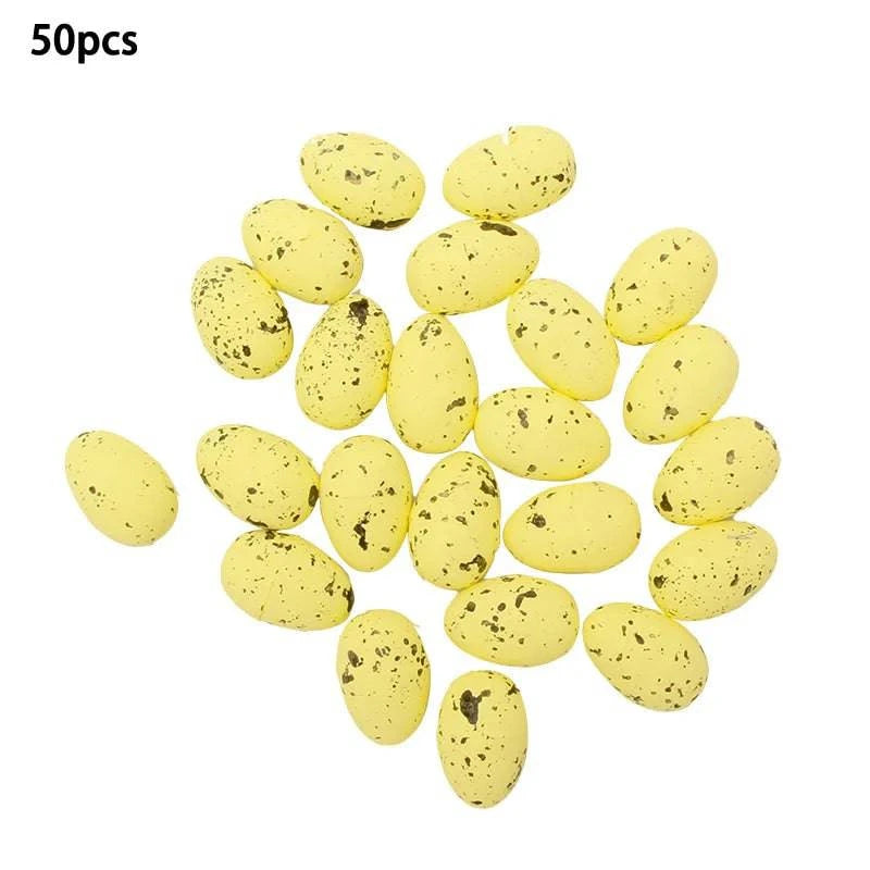 Decorative Foam Egg Ornaments – Set of 20/50 Pieces for Stylish DIY Decor and Craft Projects - Home Fads
