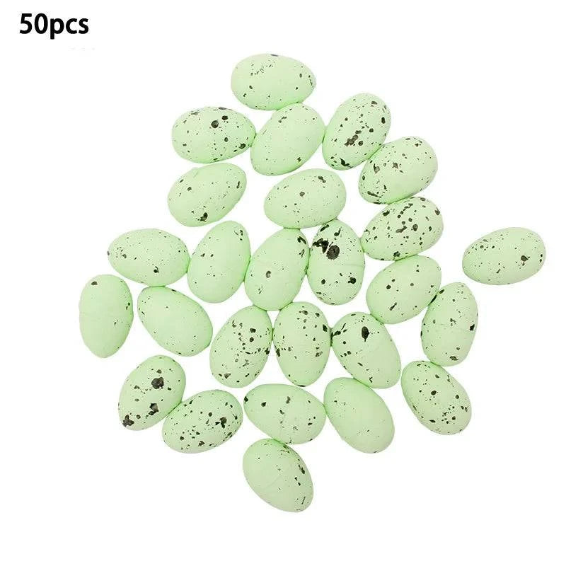 Decorative Foam Egg Ornaments – Set of 20/50 Pieces for Stylish DIY Decor and Craft Projects - Home Fads