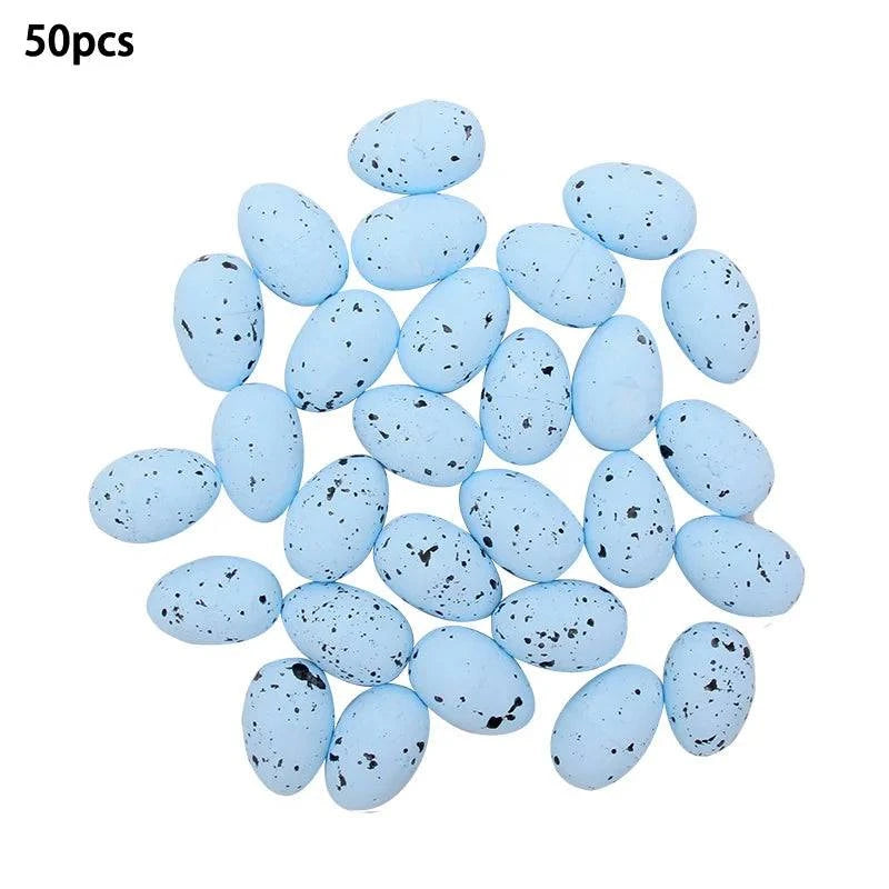 Decorative Foam Egg Ornaments – Set of 20/50 Pieces for Stylish DIY Decor and Craft Projects - Home Fads