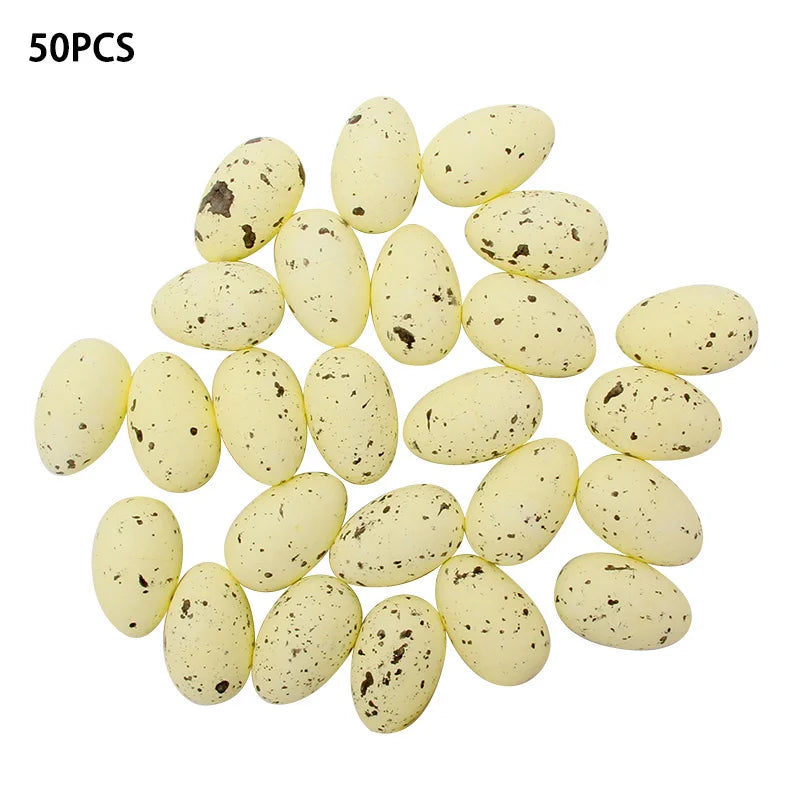Decorative Foam Egg Ornaments – Set of 20/50 Pieces for Stylish DIY Decor and Craft Projects - Home Fads
