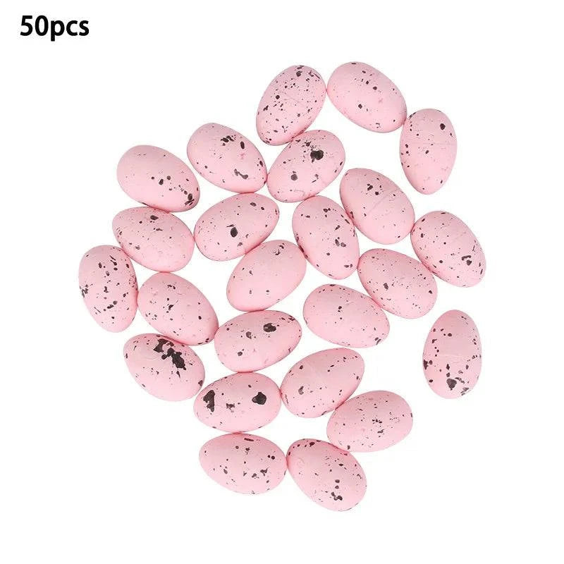 Decorative Foam Egg Ornaments – Set of 20/50 Pieces for Stylish DIY Decor and Craft Projects - Home Fads