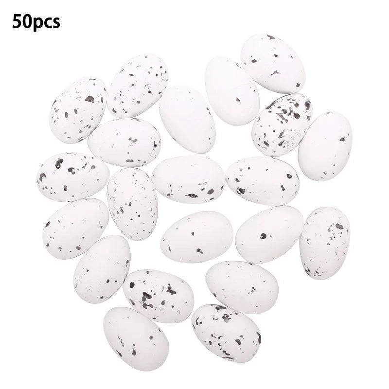 Decorative Foam Egg Ornaments – Set of 20/50 Pieces for Stylish DIY Decor and Craft Projects - Home Fads