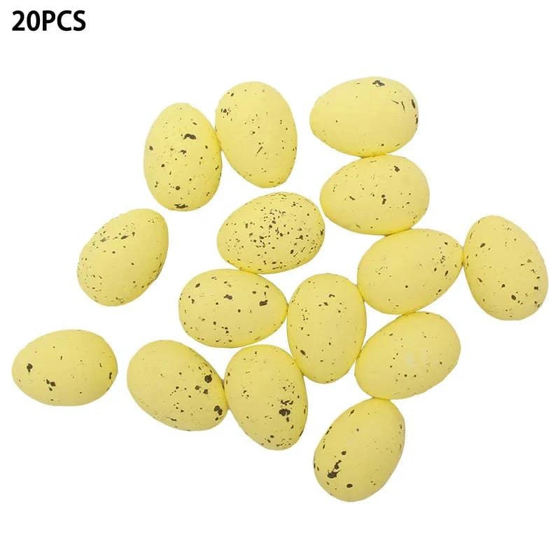 Decorative Foam Egg Ornaments – Set of 20/50 Pieces for Stylish DIY Decor and Craft Projects - Home Fads