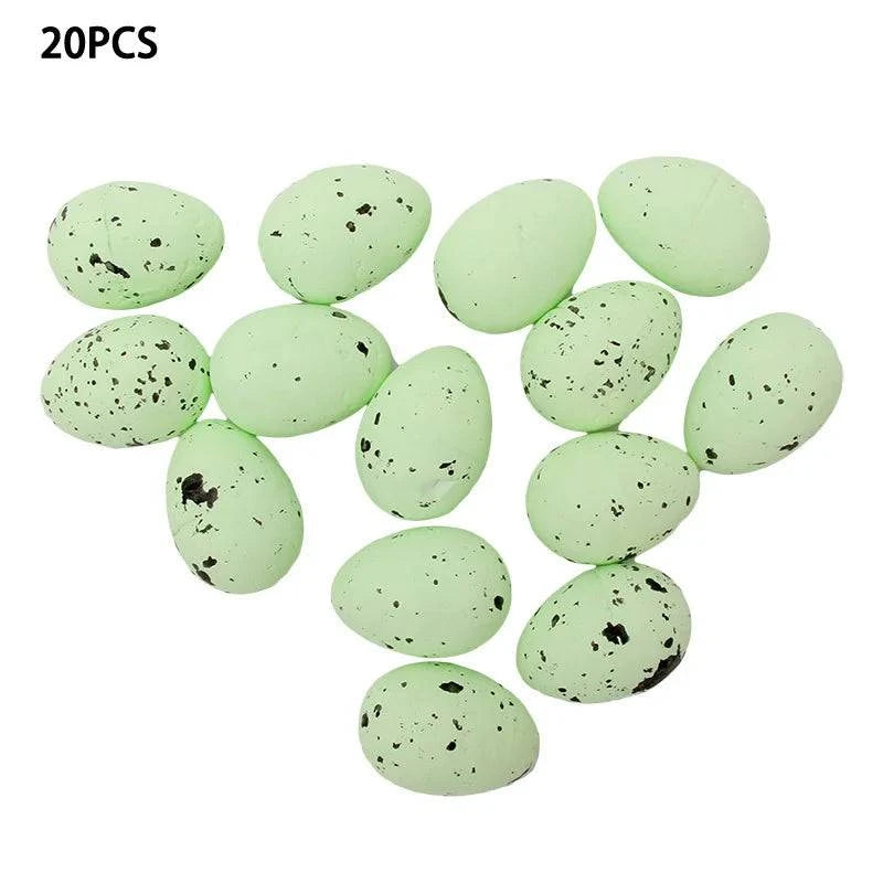 Decorative Foam Egg Ornaments – Set of 20/50 Pieces for Stylish DIY Decor and Craft Projects - Home Fads