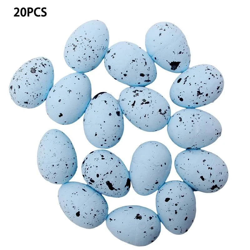 Decorative Foam Egg Ornaments – Set of 20/50 Pieces for Stylish DIY Decor and Craft Projects - Home Fads