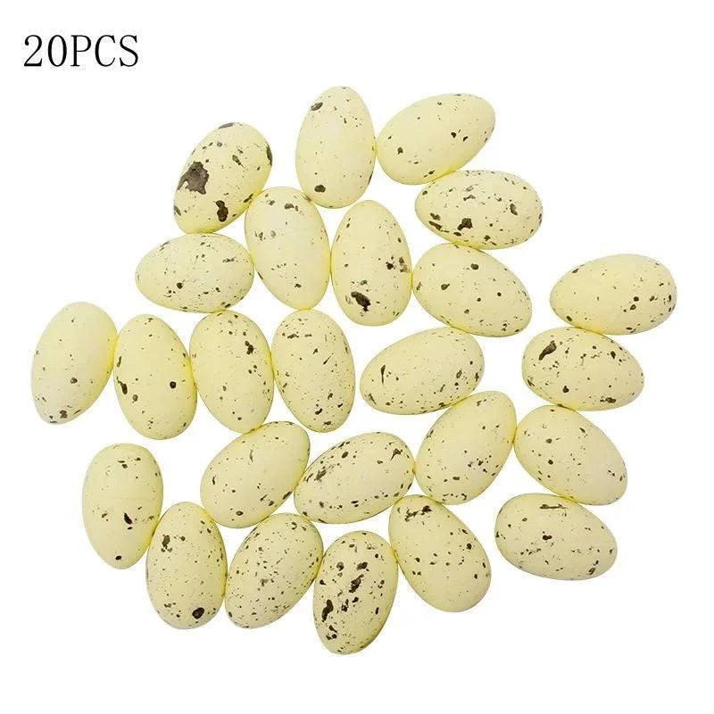 Decorative Foam Egg Ornaments – Set of 20/50 Pieces for Stylish DIY Decor and Craft Projects - Home Fads